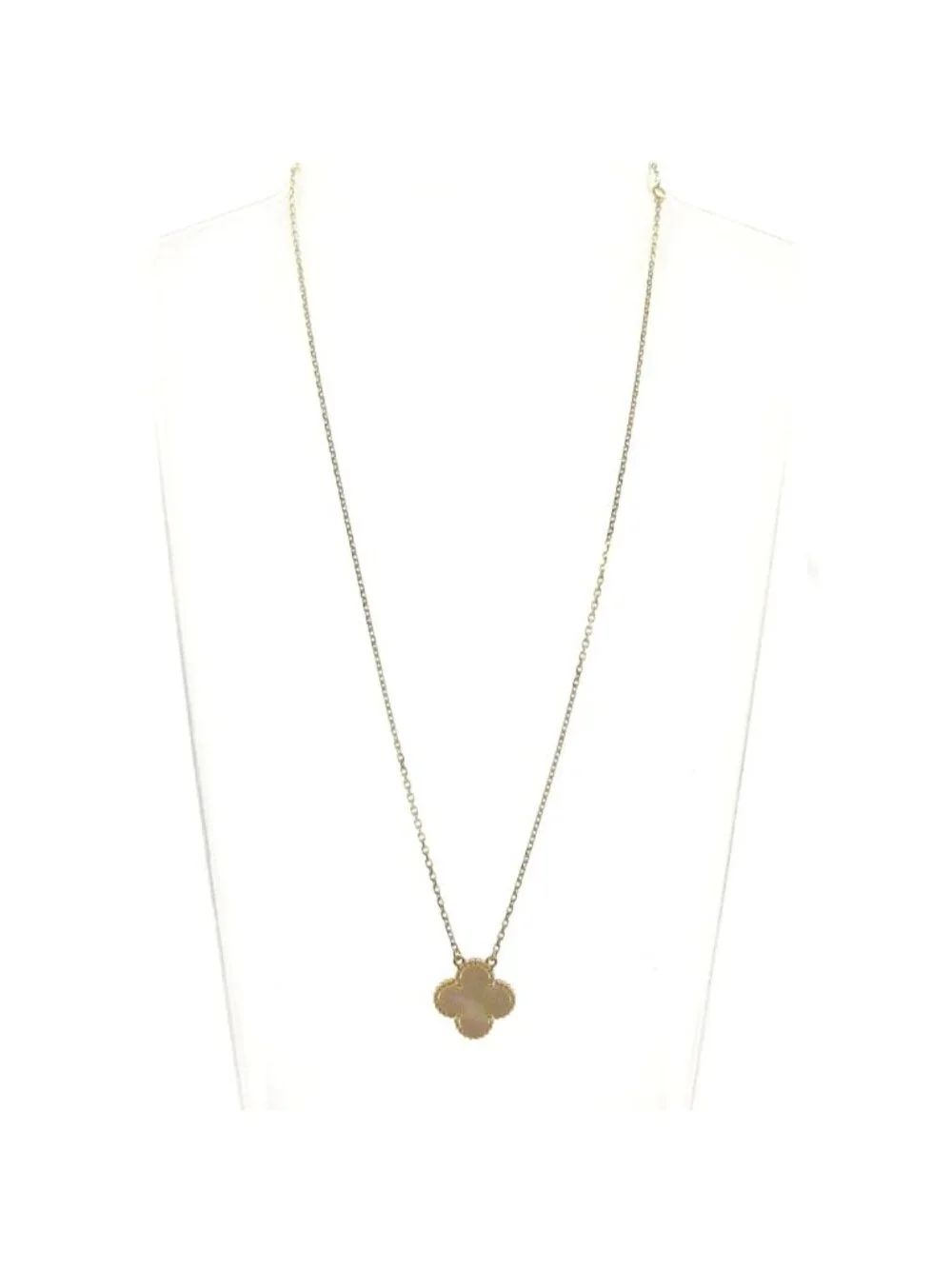 Van Cleef & Arpels Necklace Vintage Alhambra 18k Yellow Gold Mother of Pearl